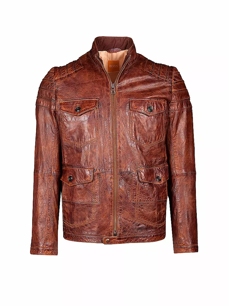 BOSS ORANGE | Lederjacke "Jumahr" | 