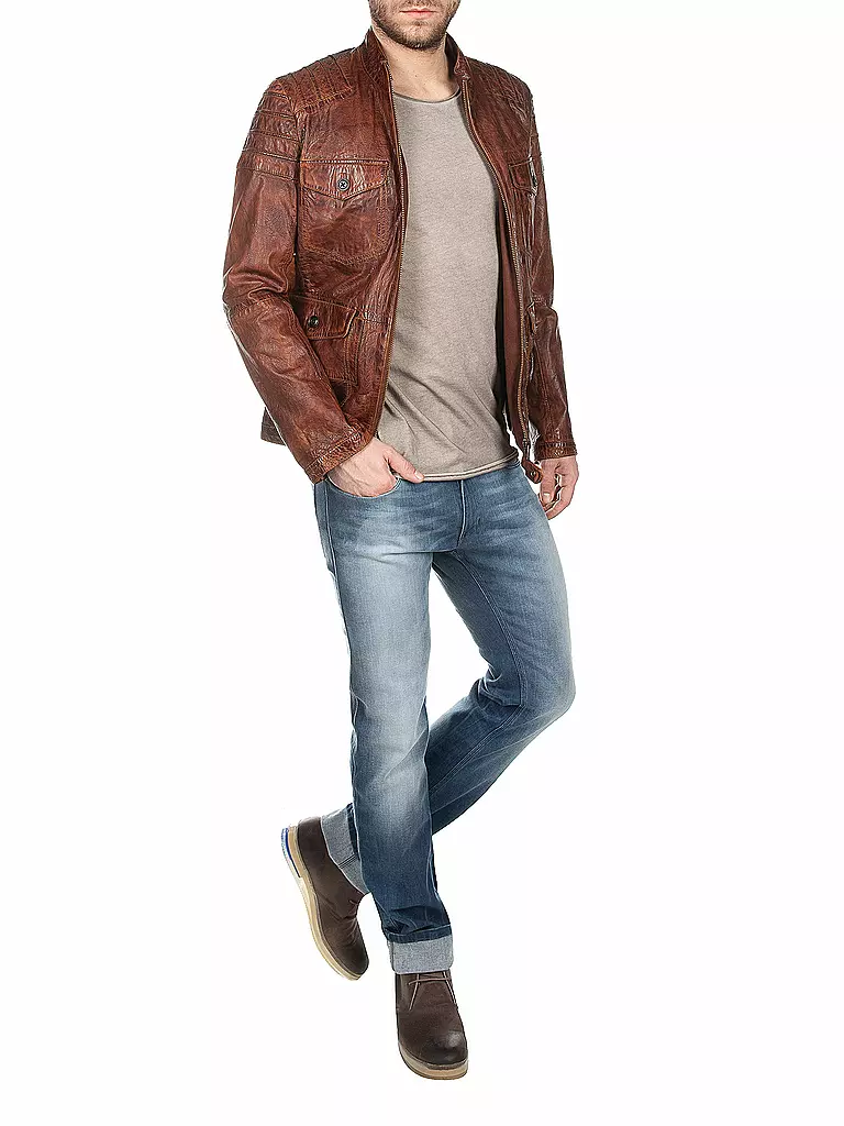 BOSS ORANGE | Lederjacke "Jumahr" | 