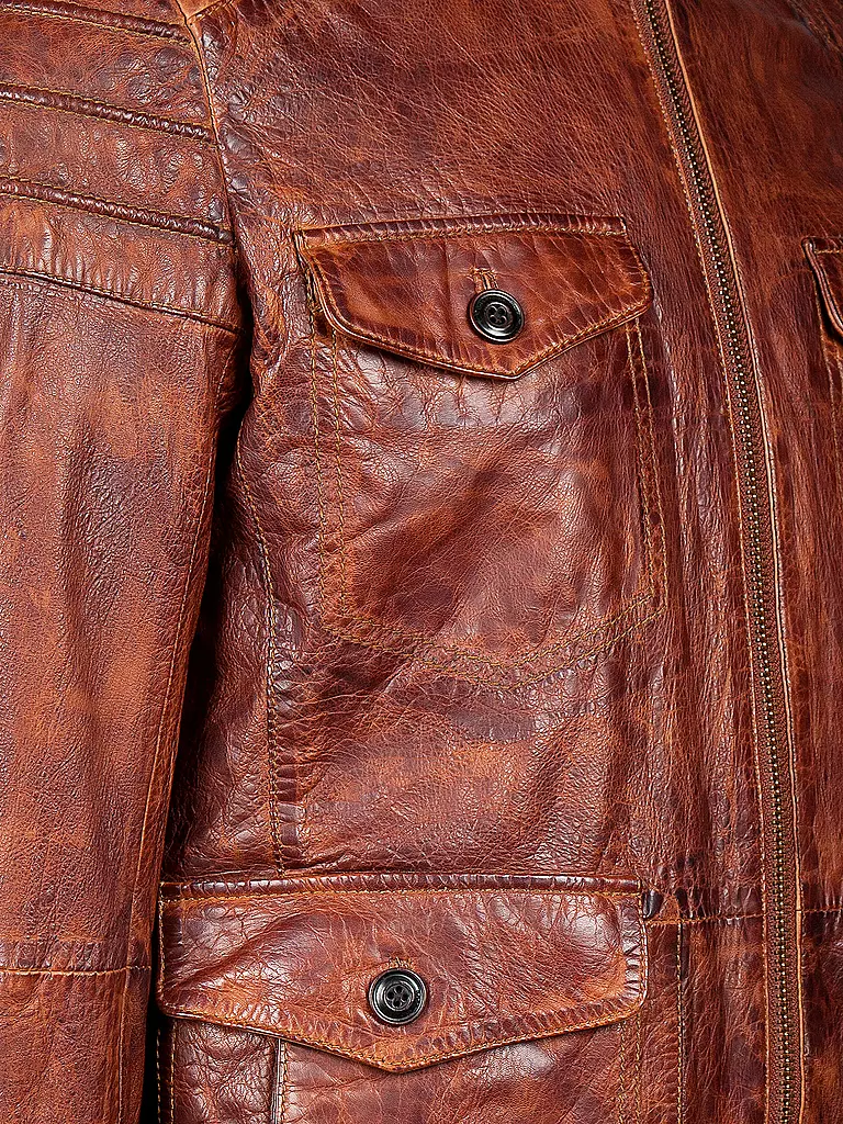 BOSS ORANGE | Lederjacke "Jumahr" | 
