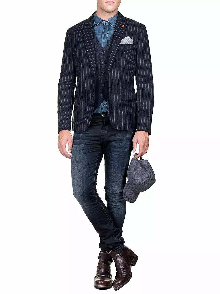BOSS ORANGE | Sakko  Slim-Fit "Beneslim 7" | blau
