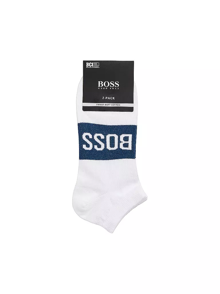 BOSS |  Sneaker Socken 2-er Pkg. white | weiß