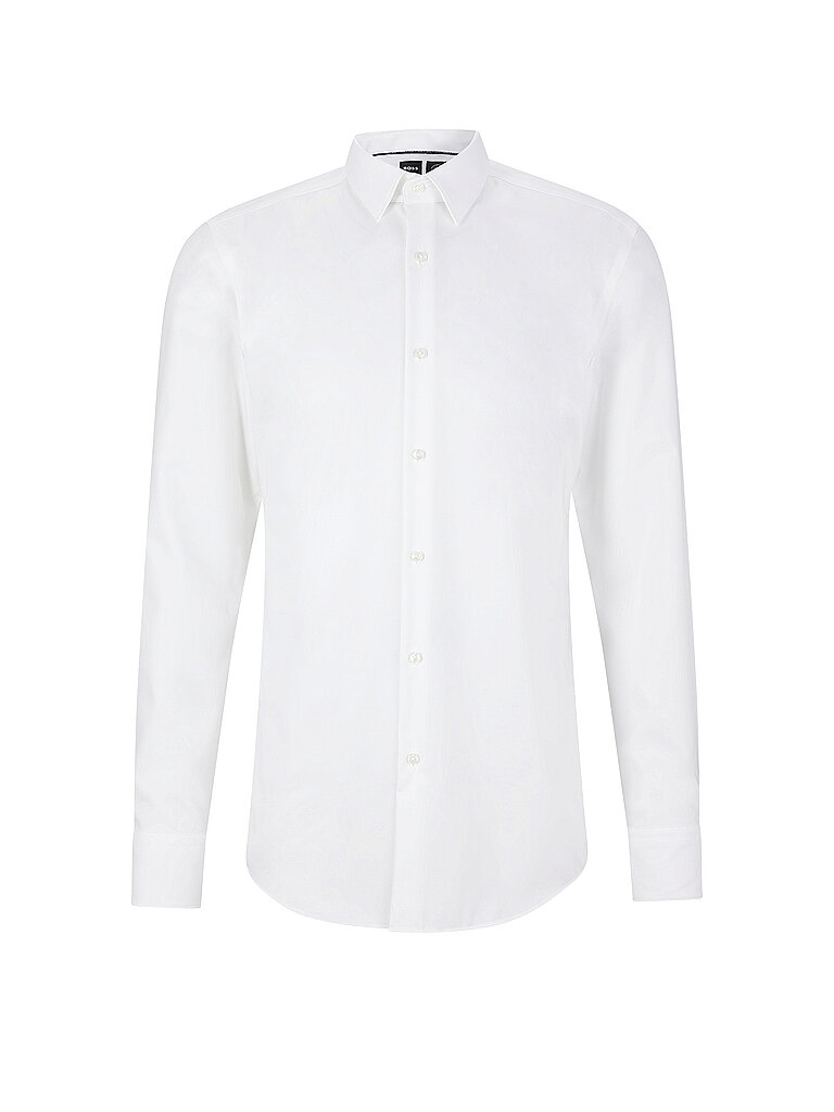 BOSS Hemd Slim Fit HANK weiss | 37