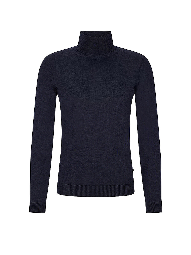 BOSS Rollkragenpullover Slim Fit MUSSO dunkelblau | L