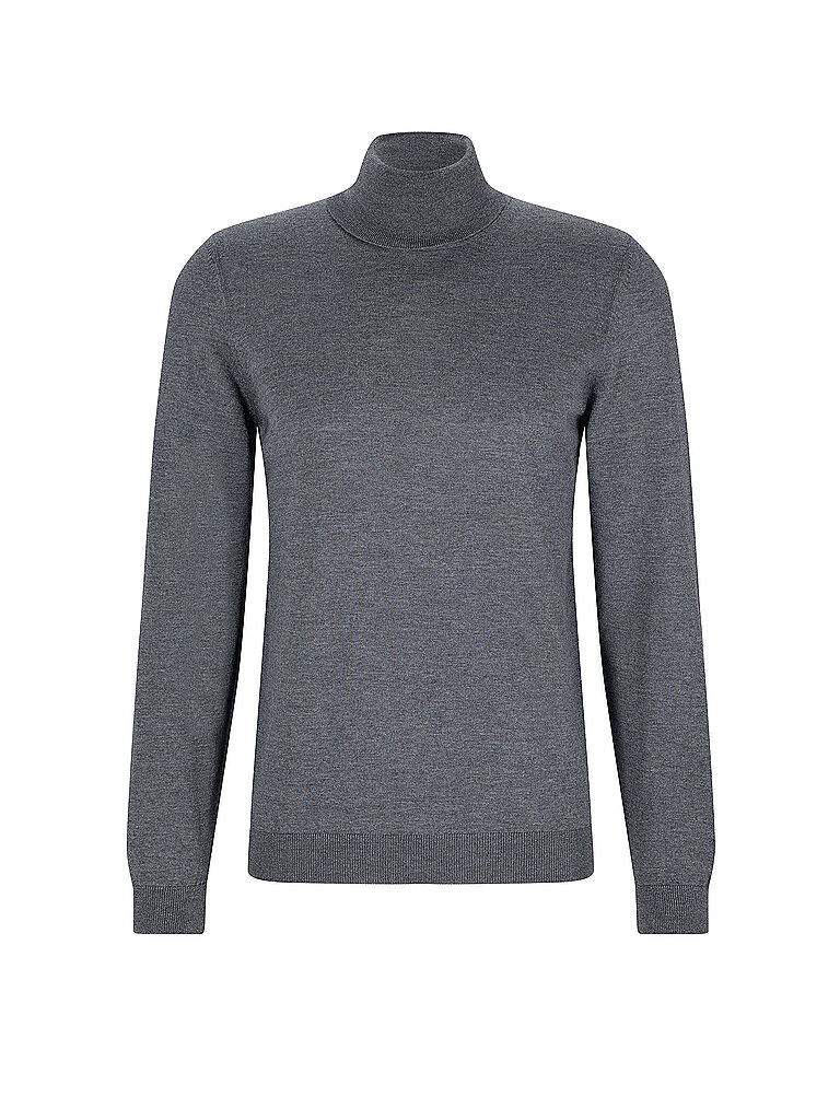 BOSS Rollkragenpullover Slim Fit MUSSO grau | L