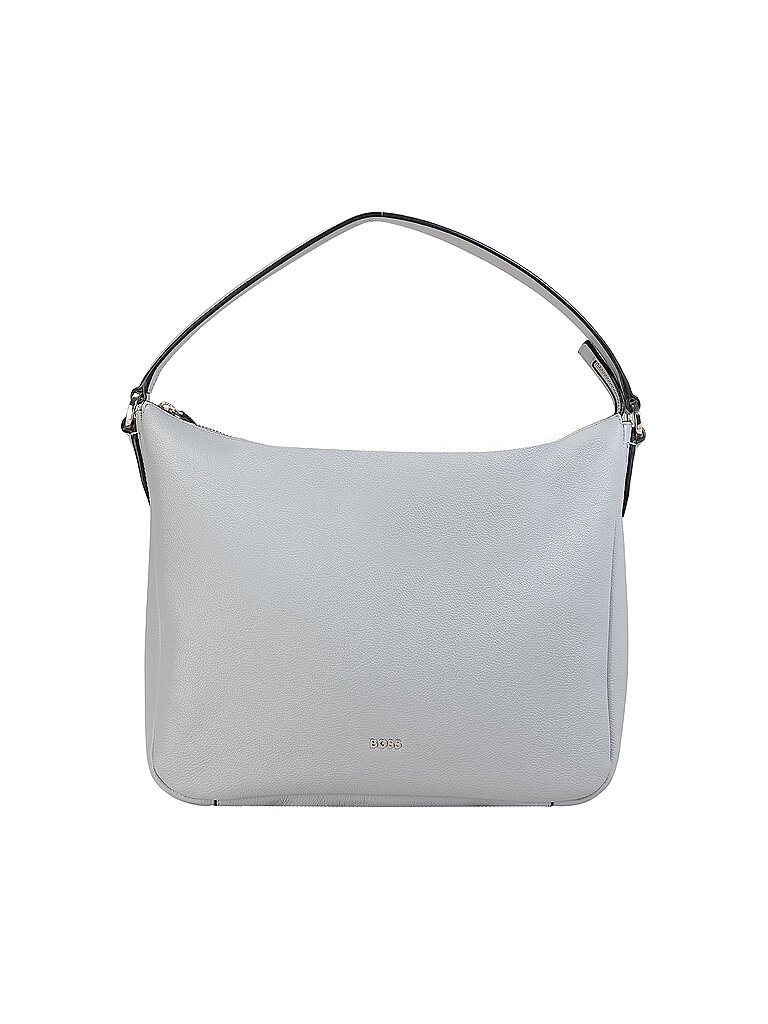 BOSS Ledertasche - Hobo Bag ALYCE Medium weiss