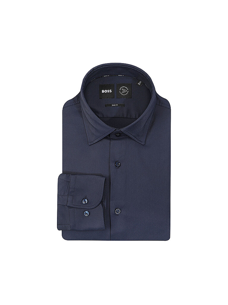BOSS Hemd Slim Fit HANK dunkelblau | 37