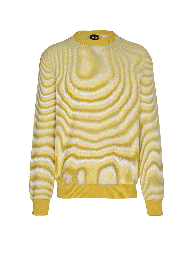 BOSS Pullover ASPOKI gelb | L