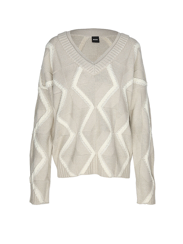 BOSS Pullover FLARIN beige | M