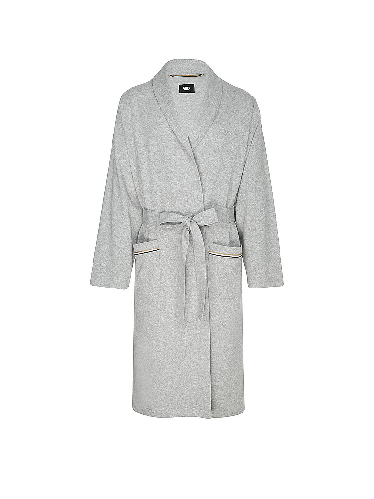 BOSS Morgenmantel ROBE BM hellgrau | L