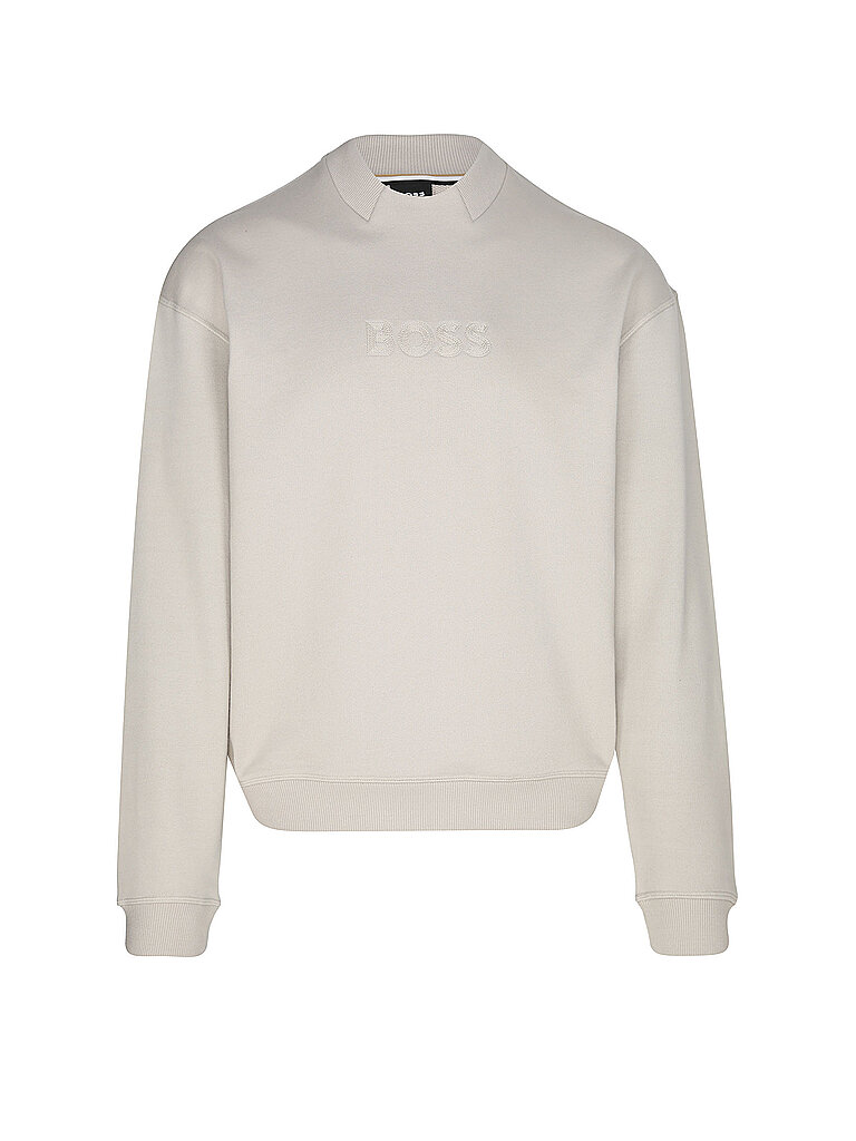BOSS Loungewear Sweater hellgrau | M
