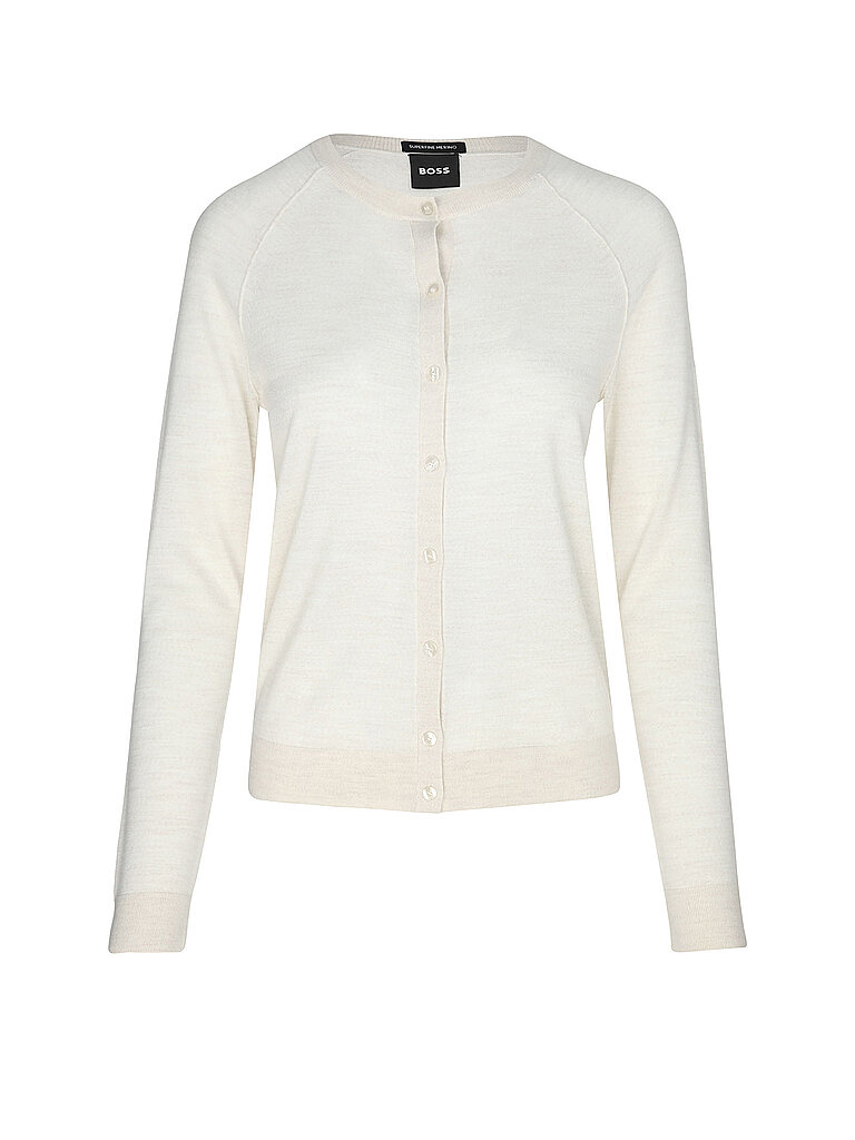 BOSS Strickjacke FONAMI weiss | XL
