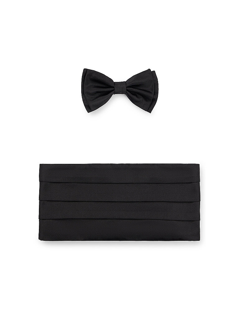 BOSS Set 2-teillig Kummerbund und Fliege schwarz