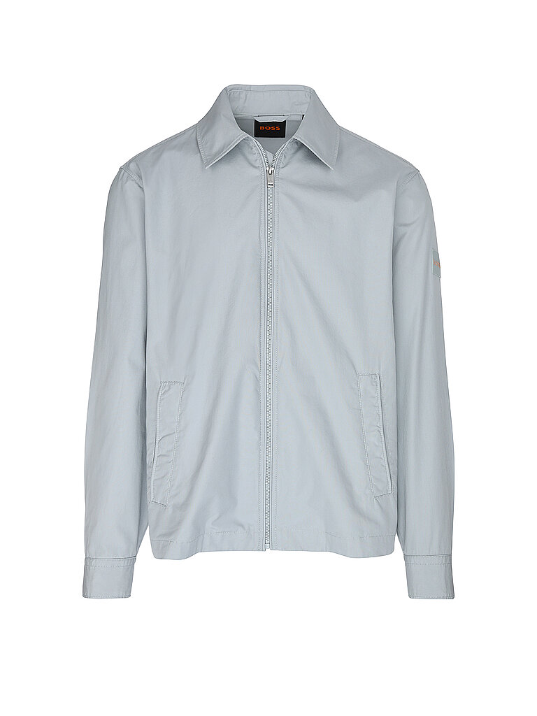 BOSS Overshirt hellblau | L