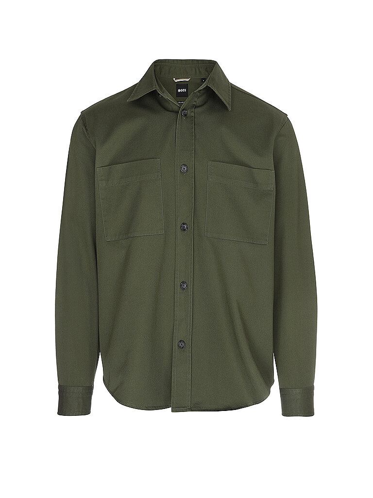 BOSS Overshirt H-OWEN dunkelgrün | L