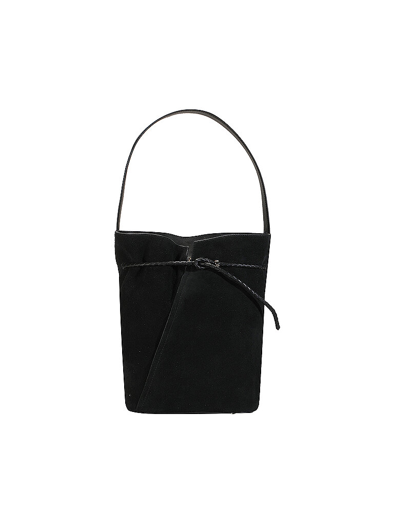 BOSS Ledertasche - Bucket Bag schwarz