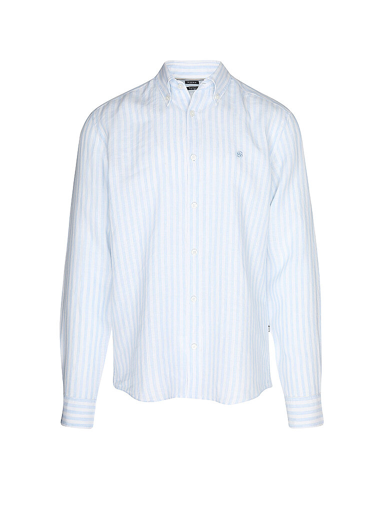 BOSS Leinenhemd H-LIAM hellblau | L