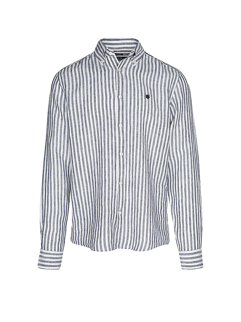 BOSS Leinenhemd H-LIAM dunkelblau | M