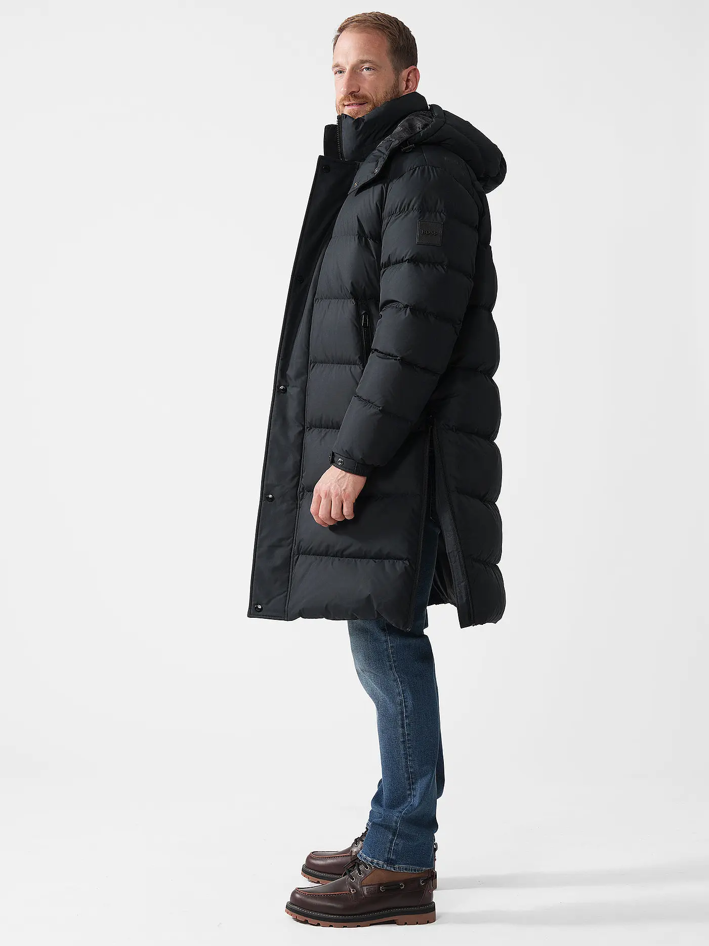 BOSS | Daunensteppjacke DONDEN | schwarz