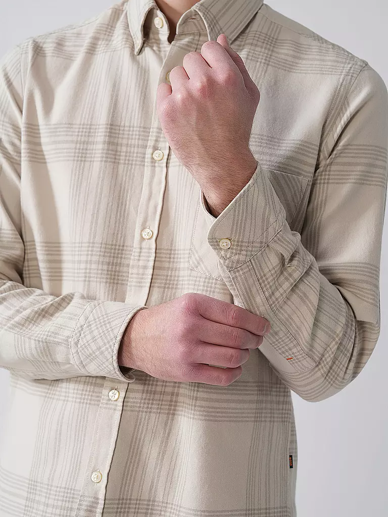 BOSS | Flanellhemd RICKERT_M  | beige