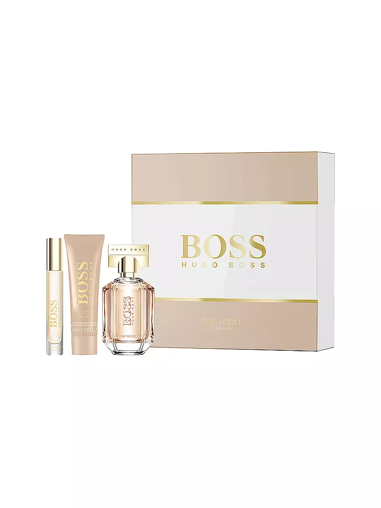 BOSS | Geschenkset - The Scent for Her Eau de Parfum Natural Spray 50ml/Bödy Lotion 50ml/Portable Spray 7,4ml | transparent