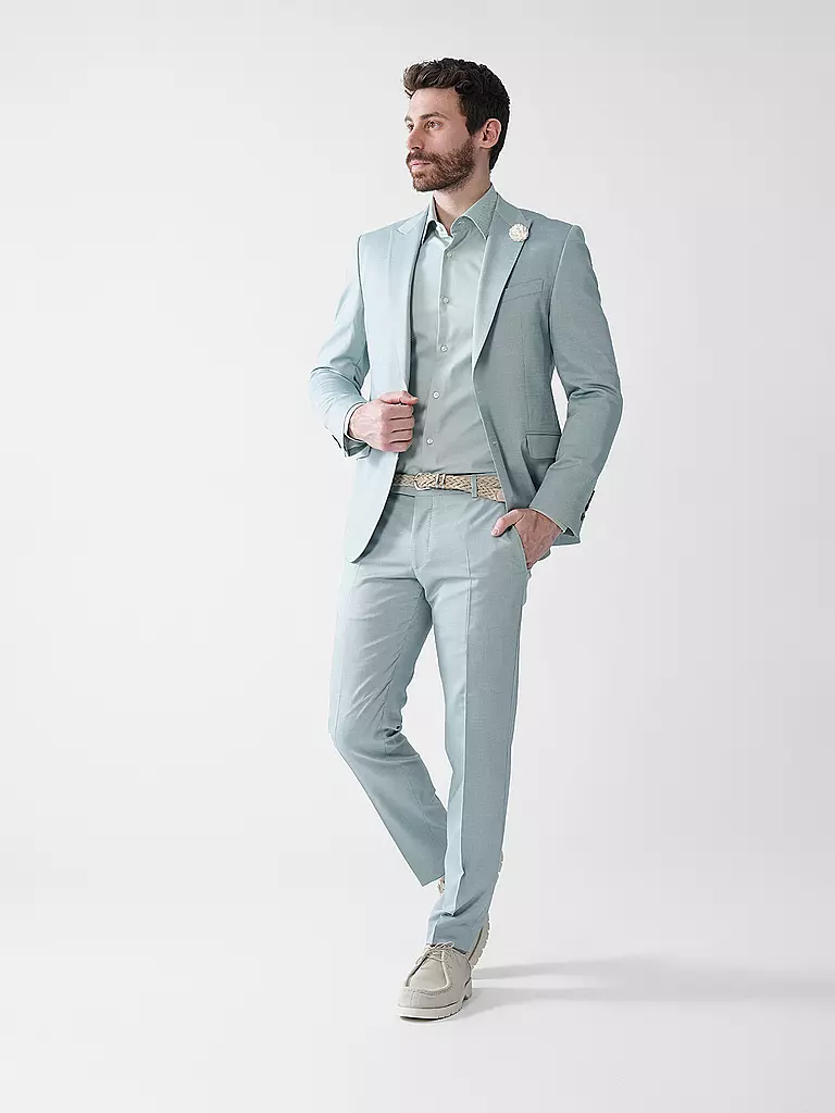 BOSS | Hemd Slim Fit  H-HANK | hellgrün