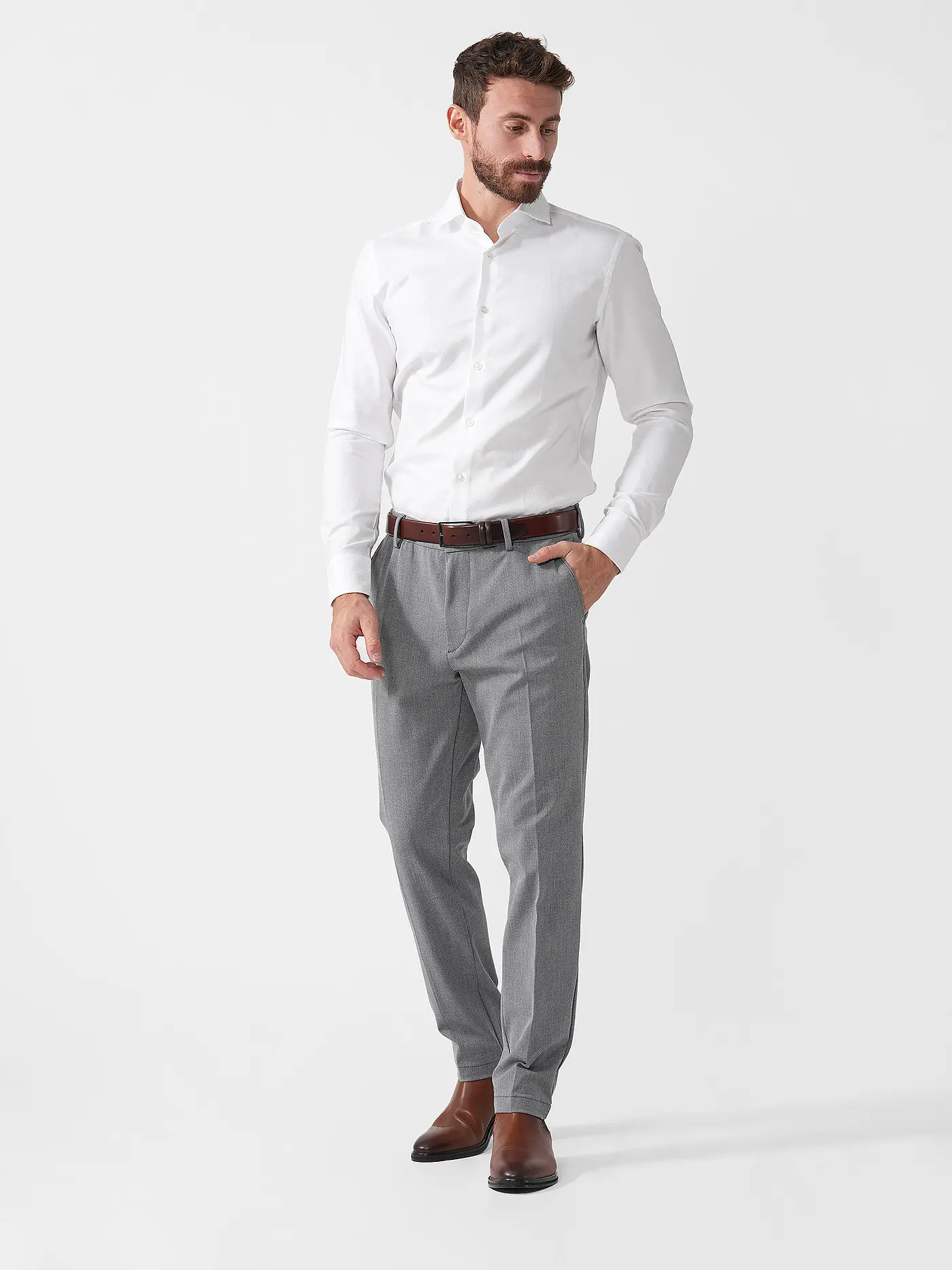 BOSS | Hemd Slim Fit  | weiss