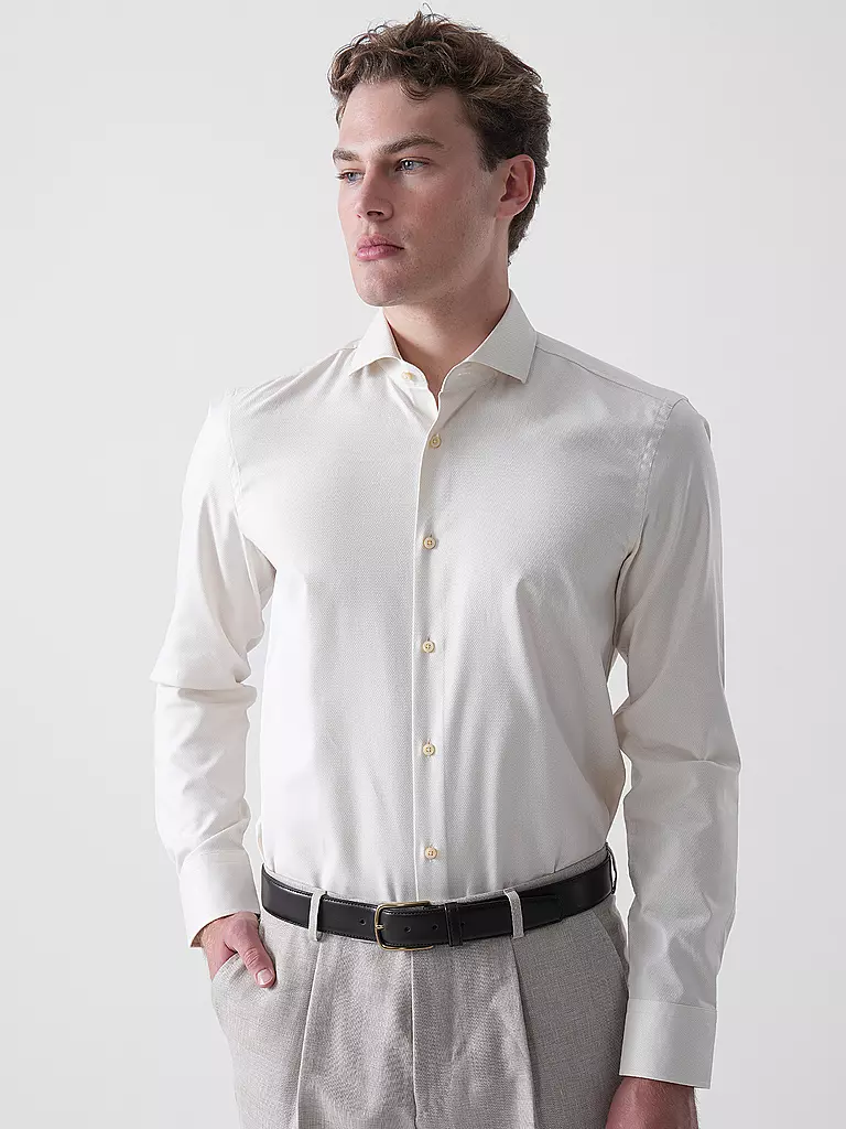 BOSS | Hemd Slim Fit H-HANK | creme