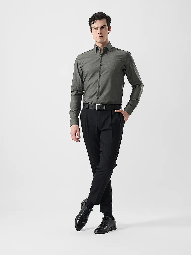 BOSS | Hemd Slim Fit H-HANK | Grün