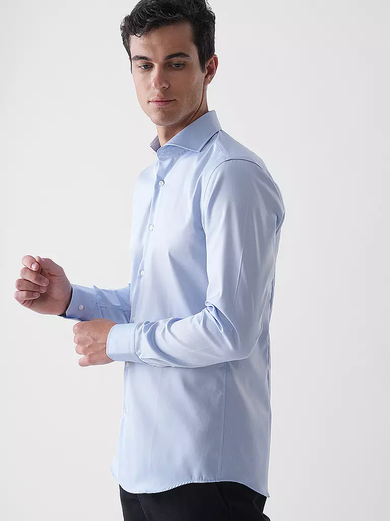 BOSS | Hemd Slim Fit H-HANK | blau