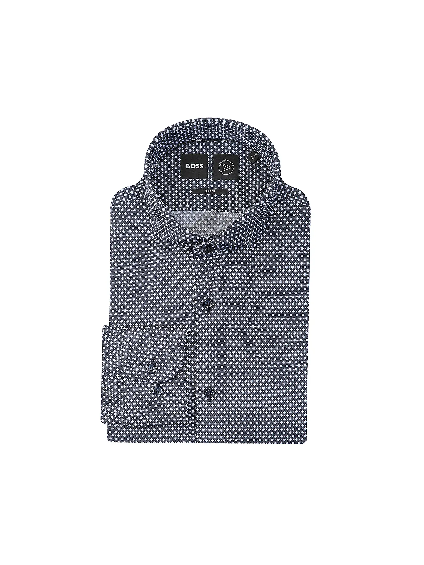 BOSS | Hemd Slim Fit HANK | dunkelblau