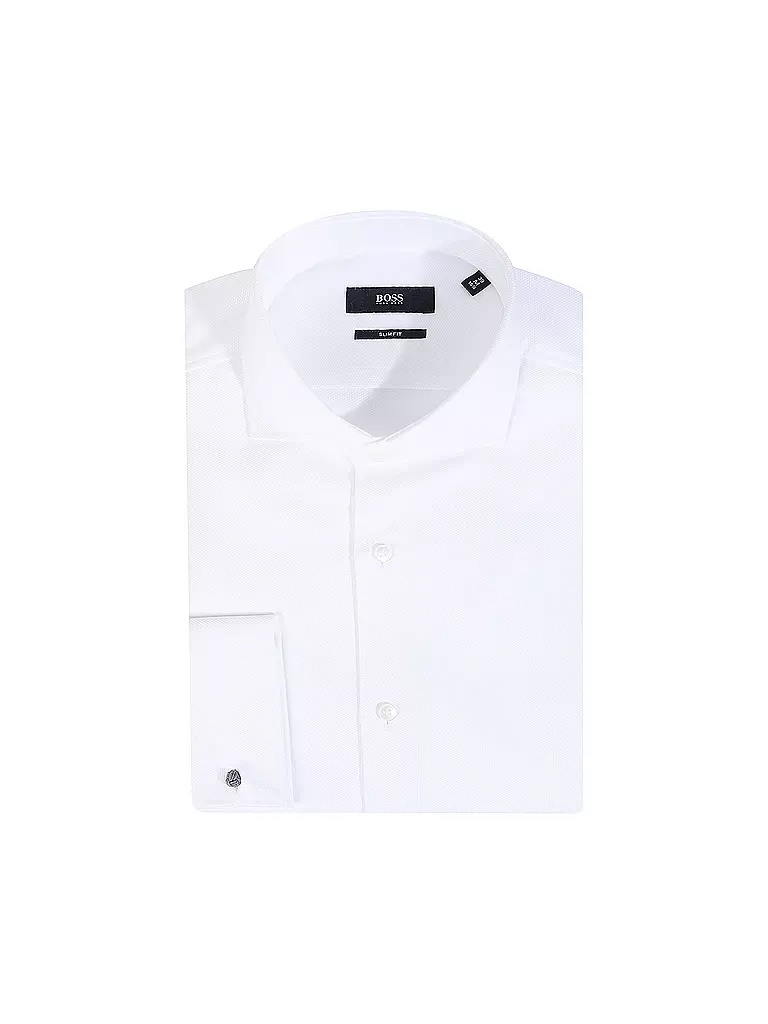 BOSS | Hemd Slim Fit Henk  | weiß