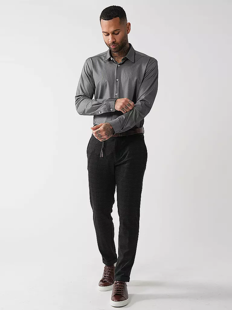 BOSS | Hemd Slim Fit ROAN  | schwarz