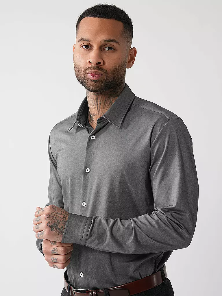 BOSS | Hemd Slim Fit ROAN  | schwarz