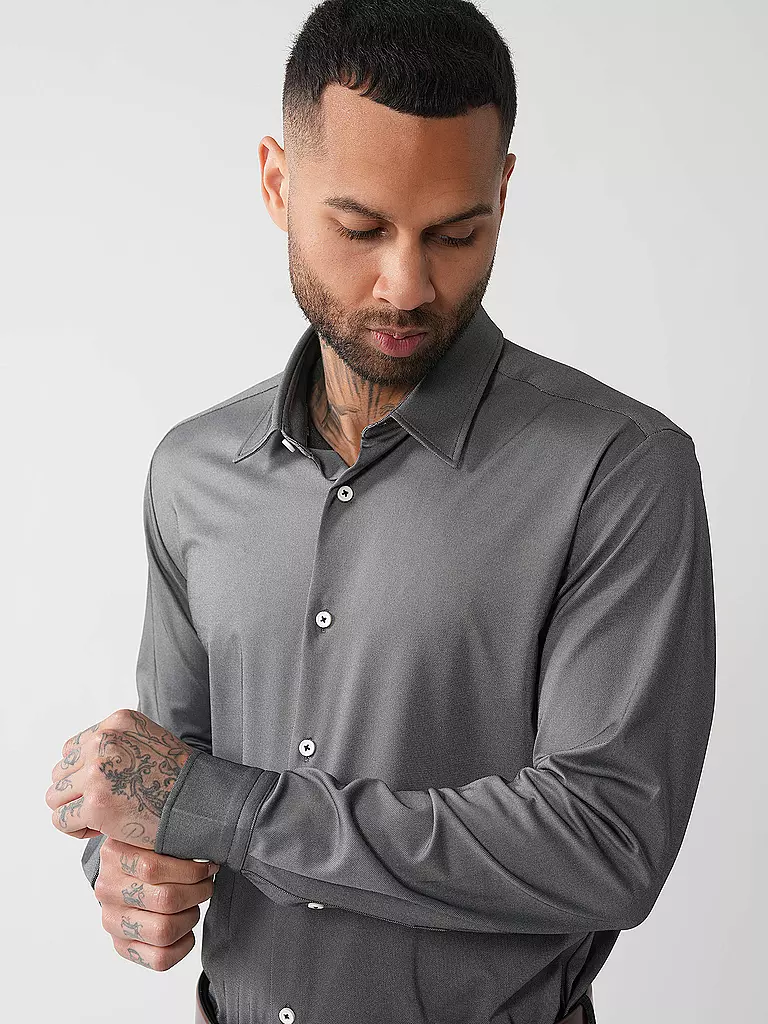 BOSS | Hemd Slim Fit ROAN  | schwarz