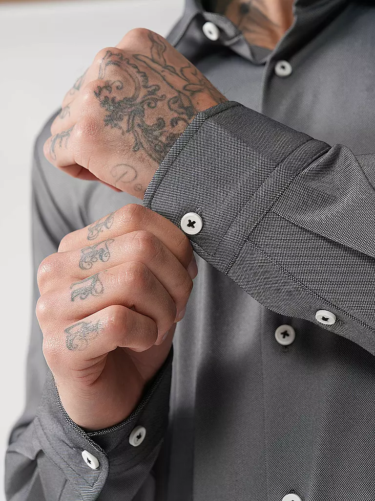 BOSS | Hemd Slim Fit ROAN  | schwarz