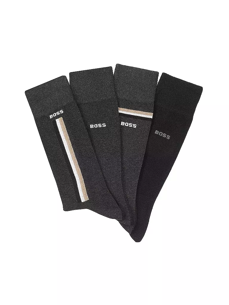 BOSS | Herren Geschenkset Socken 4er charcoal | grau