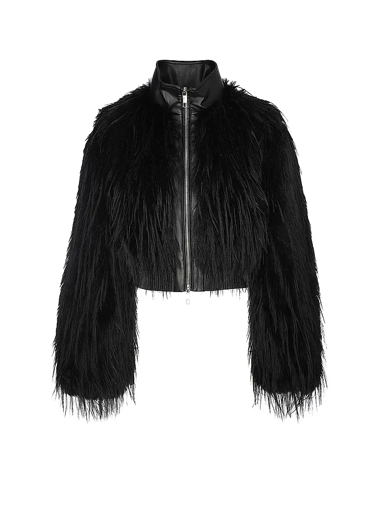 BOSS | Jacke in Felloptik CECOOL | Schwarz