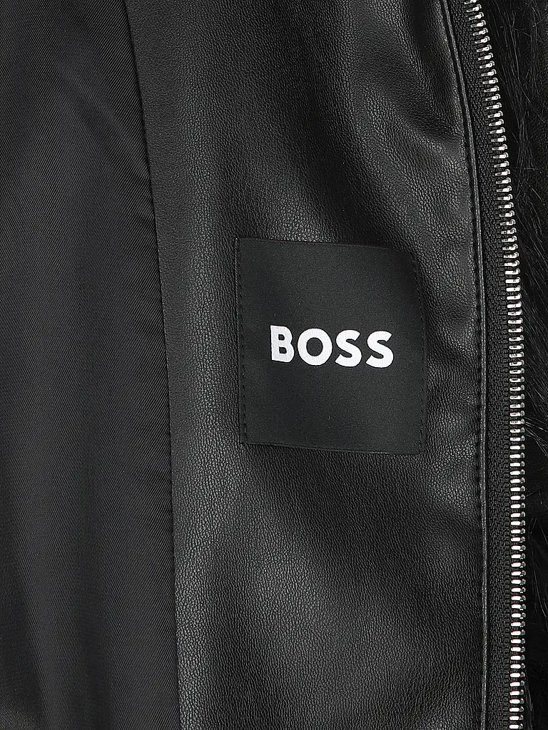 BOSS | Jacke in Felloptik CECOOL | Schwarz