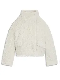 BOSS | Jacke in Felloptik CITEDDY1 | Weiss
