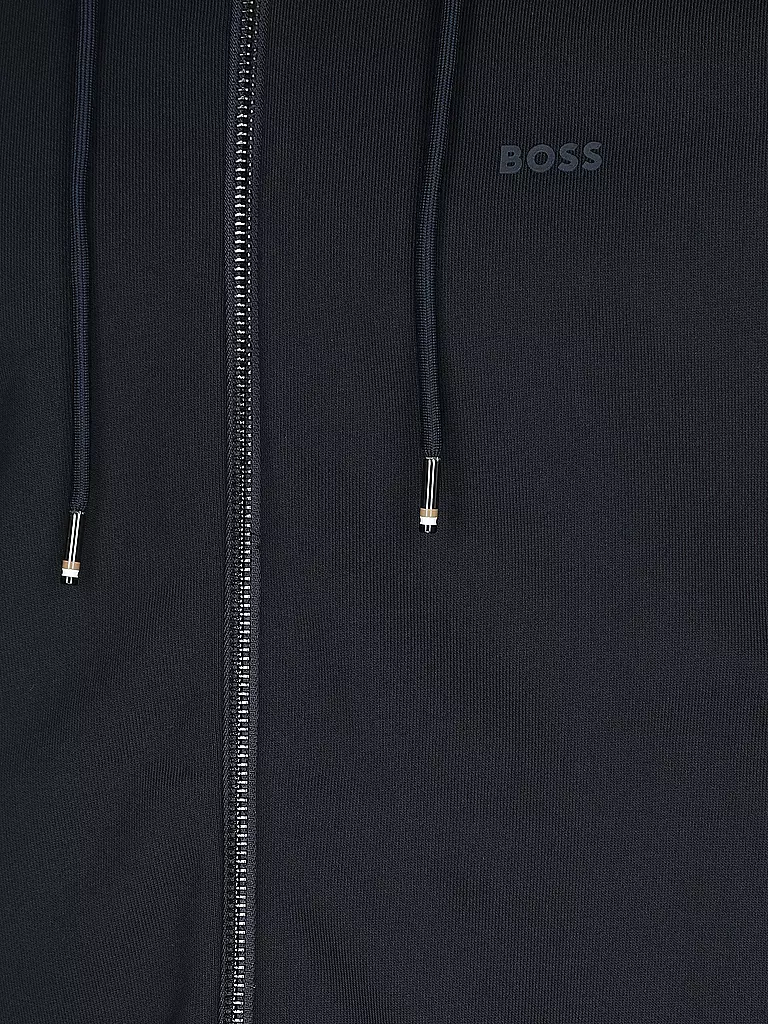 BOSS | Kapuzensweatjacke SEEGER | blau