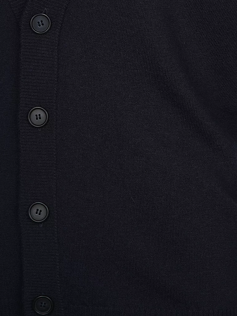 BOSS | Kaschmirstrickjacke | Dunkelblau
