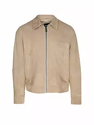 BOSS | Lederjacke H-MALBANO5  | beige