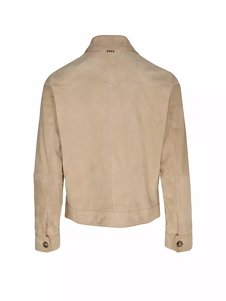 BOSS | Lederjacke H-MALBANO5  | beige