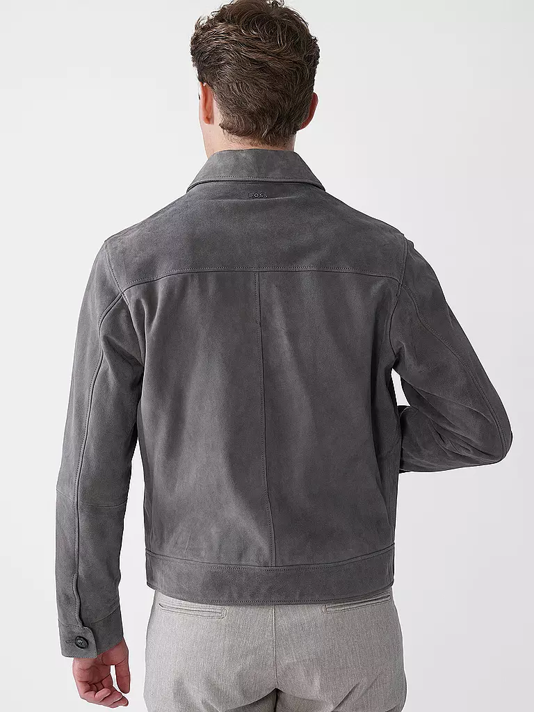BOSS | Lederjacke H-MALBANO5 | beige