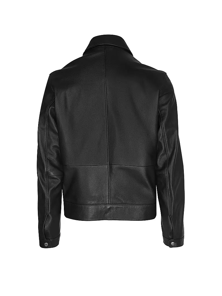 BOSS | Lederjacke H-MAPSON4 | schwarz