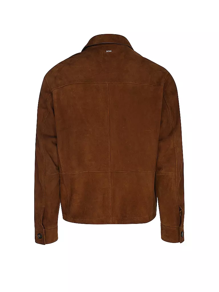 BOSS | Lederjacke | braun