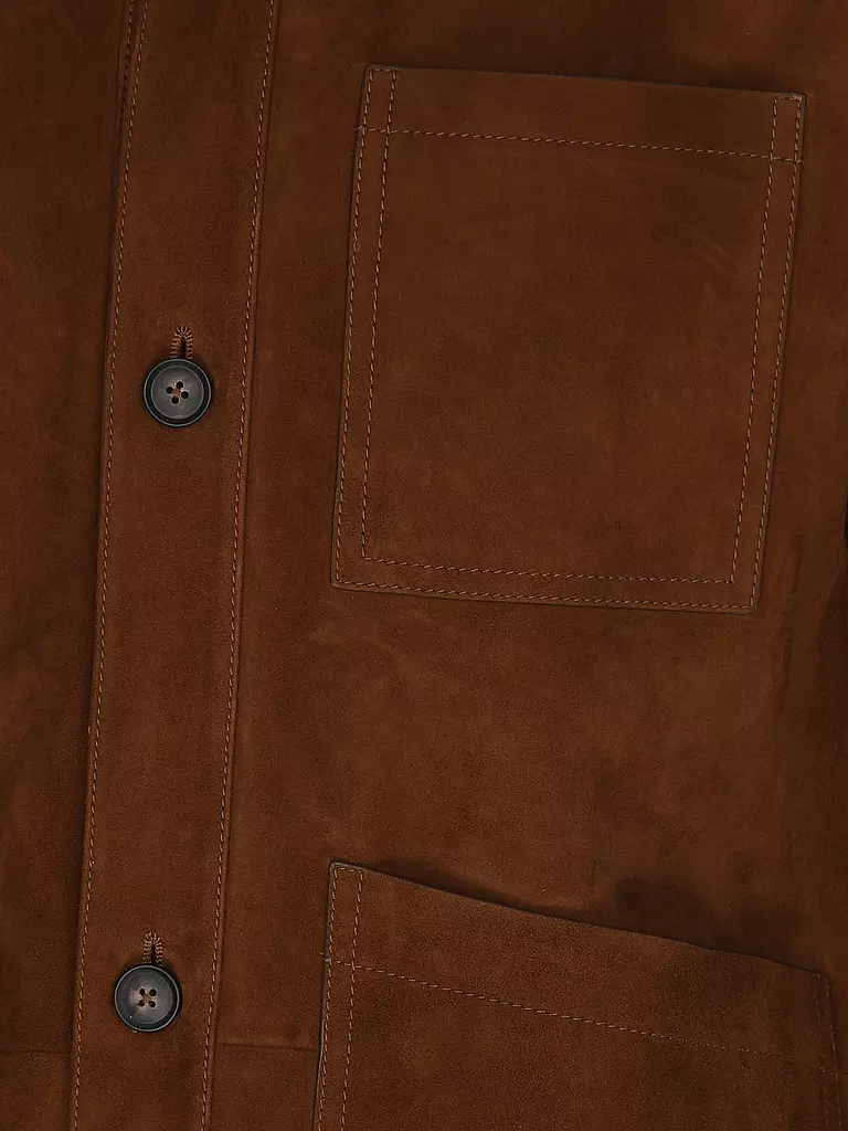 BOSS | Lederjacke | braun