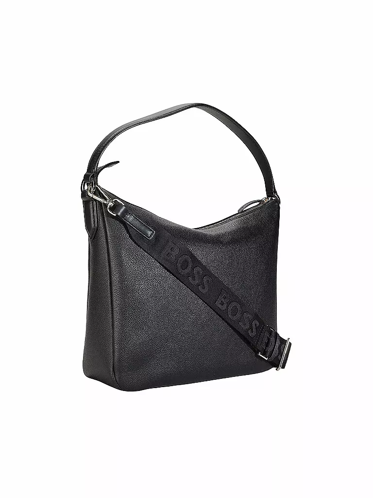 BOSS | Ledertasche - Hobo Bag ALYCE Medium | weiss