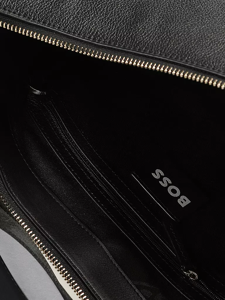 BOSS | Ledertasche - Hobo Bag ALYCE Medium | weiss