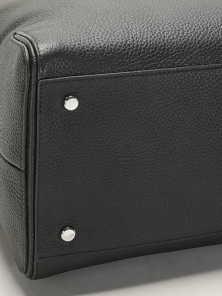 BOSS | Ledertasche - Weekender MADISON | schwarz